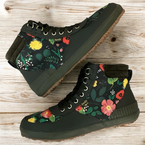 Keds x Rifle Paper Co. Scout Duck Ankle Botanical Canvas Water Resistant Boots - Picture 4 of 13
